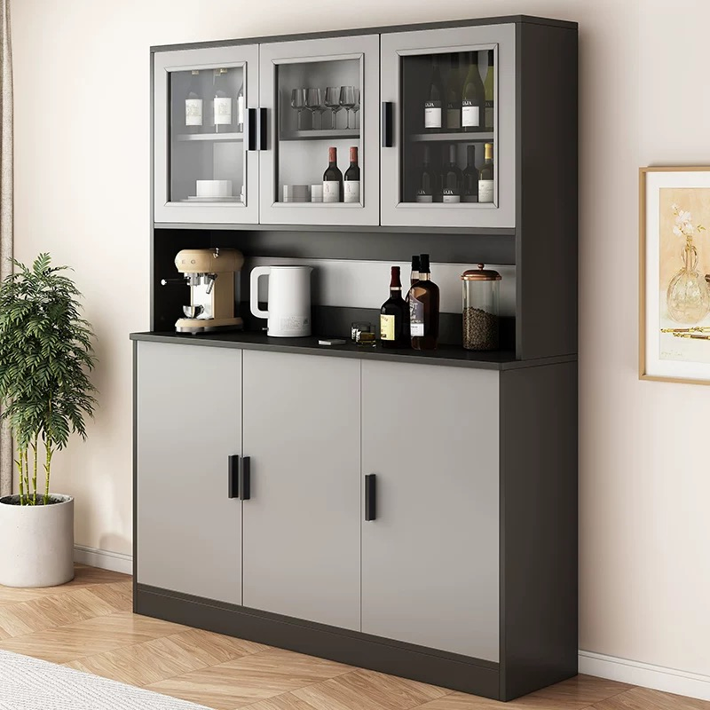 Gabinetes de cocina sin marco de diseño americano personalizados con acabado de almacenamiento de acero inoxidable de lujo