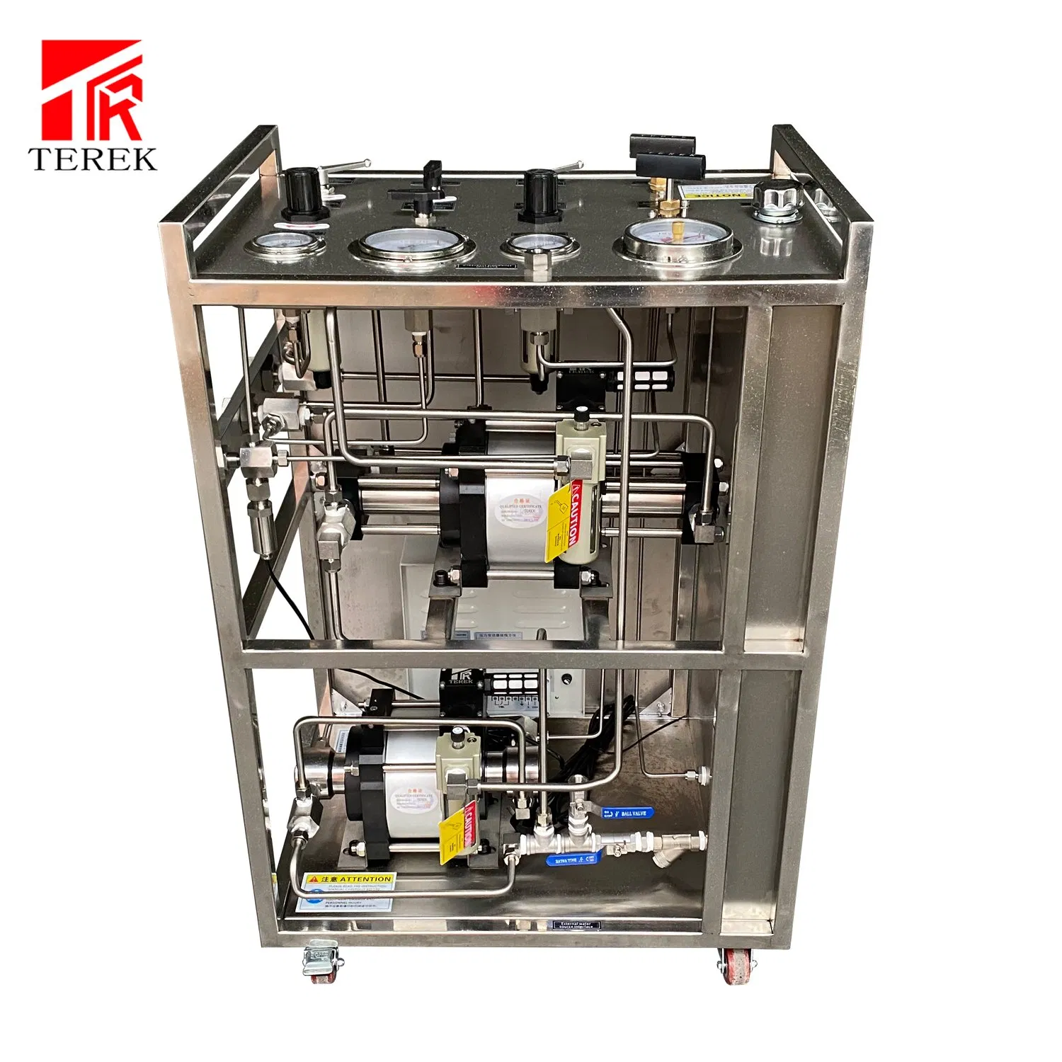 Sistema de Pruebas de Doble Bomba Neumática Terek con Grabador de Gráficos para Pruebas Hidráulicas hasta 20, 000 Psi