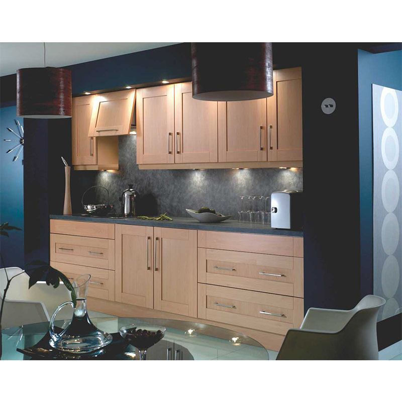 Muebles de cocina de madera maciza de cerezo en estilo clásico de alta gama con precio bajo