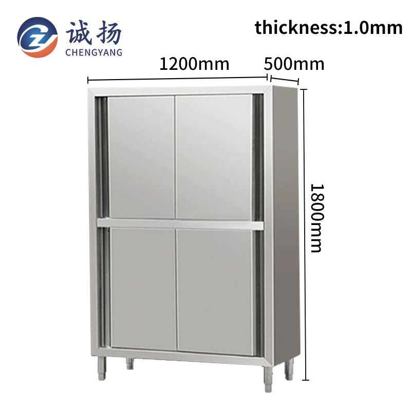 201 Armario de Acero Inoxidable Mobiliario de Hotel Almacenamiento Gabinete 1.0thick 1800*1200*500mm