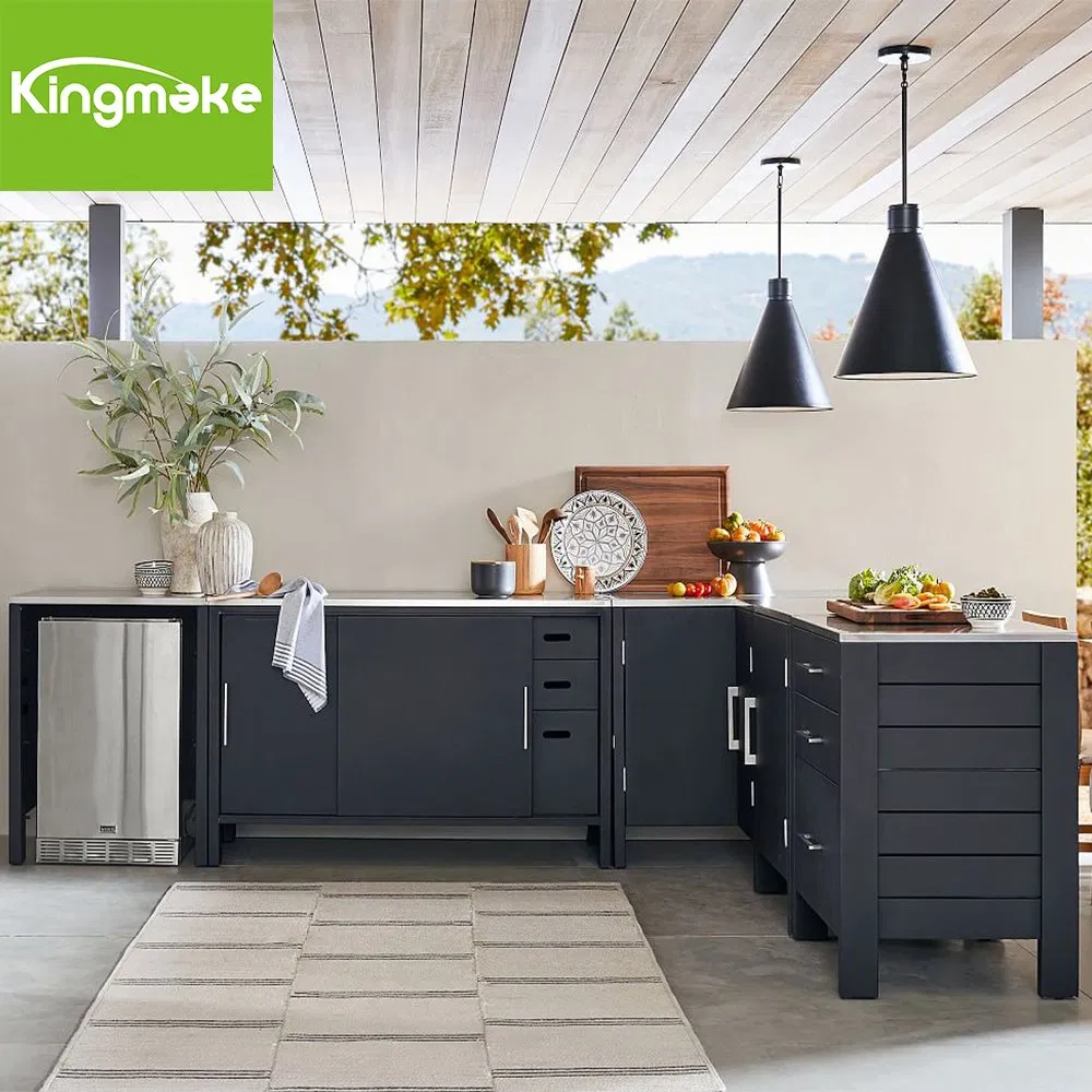 Diseños de juegos de gabinetes de cocina, gabinetes de acero inoxidable para fregaderos de cocina al aire libre