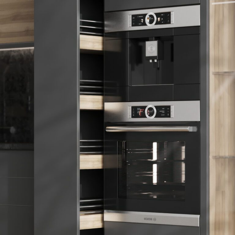 Conjuntos completos de gabinetes de cocina modernos de acero inoxidable y madera, muebles de cocina para restaurantes