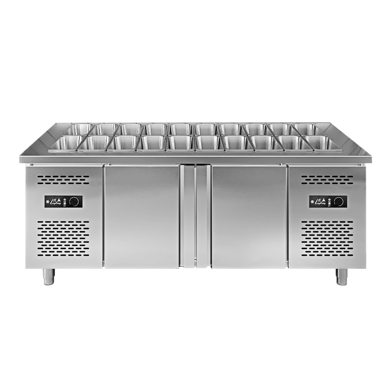 Estación de trabajo de acero inoxidable premium para chefs profesionales