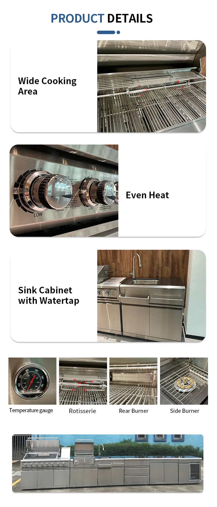 Cocina exterior completa
