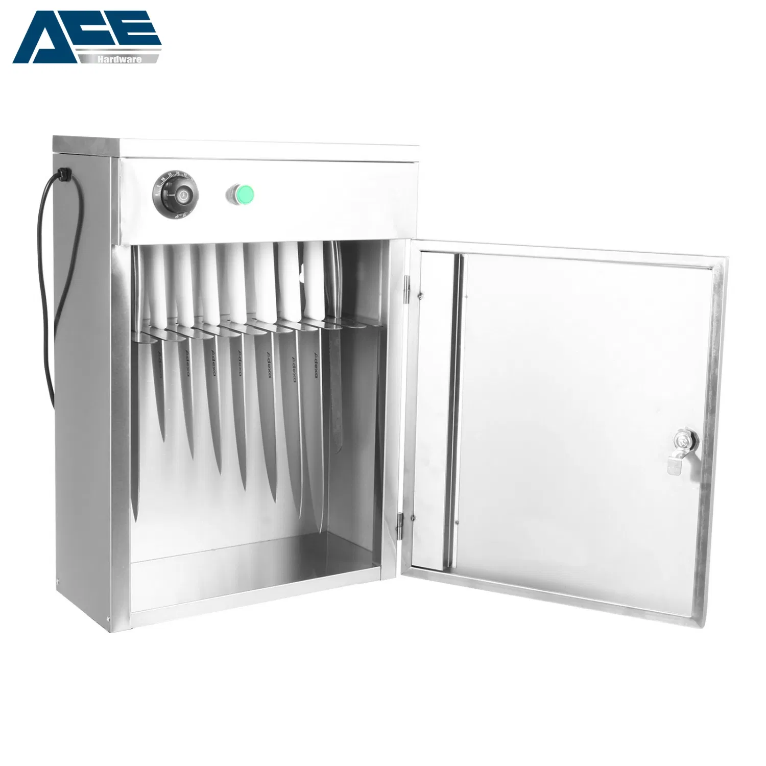Caja de esterilización de cuchillos de acero inoxidable UV comercial