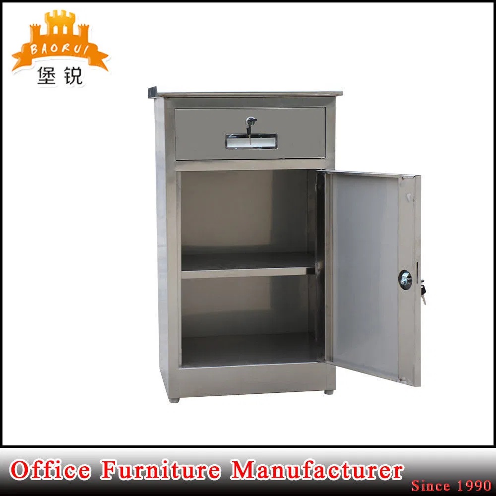 Gabinete de almacenamiento médico simple de acero inoxidable para hospital