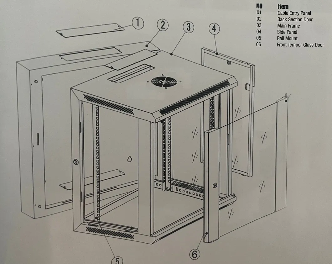 Gabinete de pared frontal