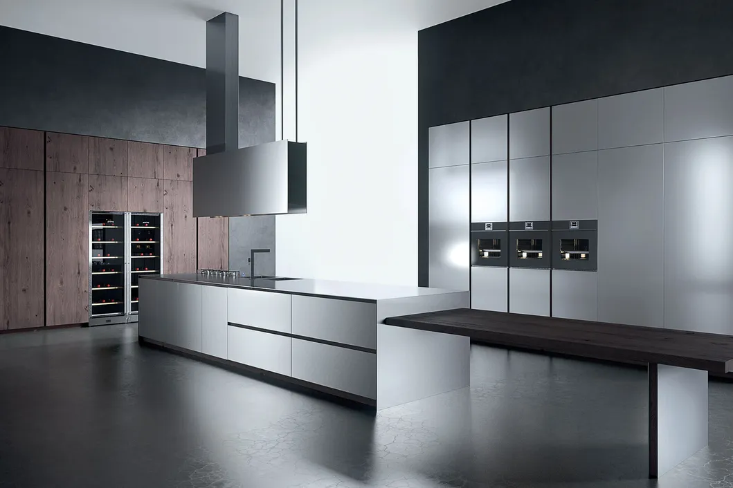 Gabinete de cocina de acero inoxidable