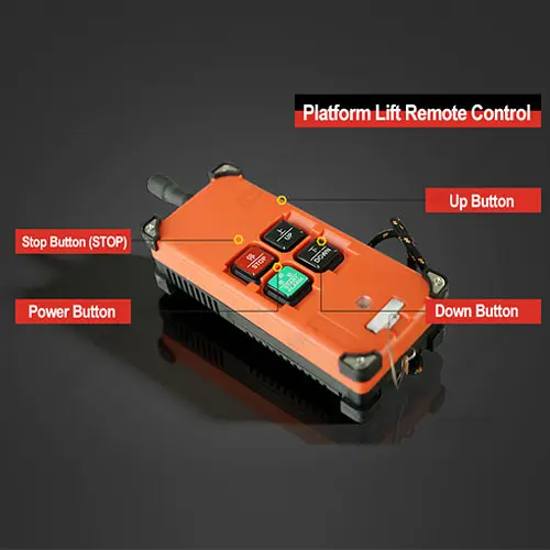 Platform lift remote control