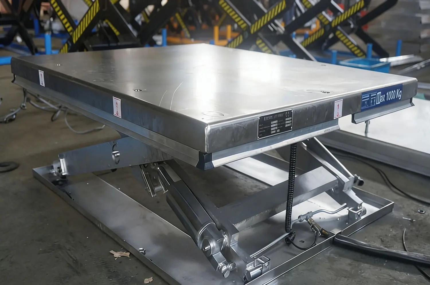 Stainless Scissor Lift Table Gallery 3