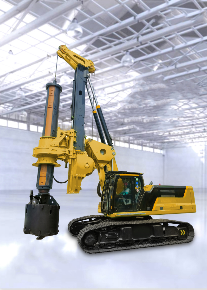 Low Headroom Rotary Drilling Rig Front View