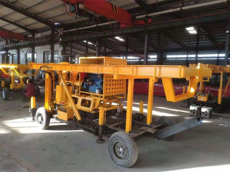 Trailer Mounted Rig Under Operation