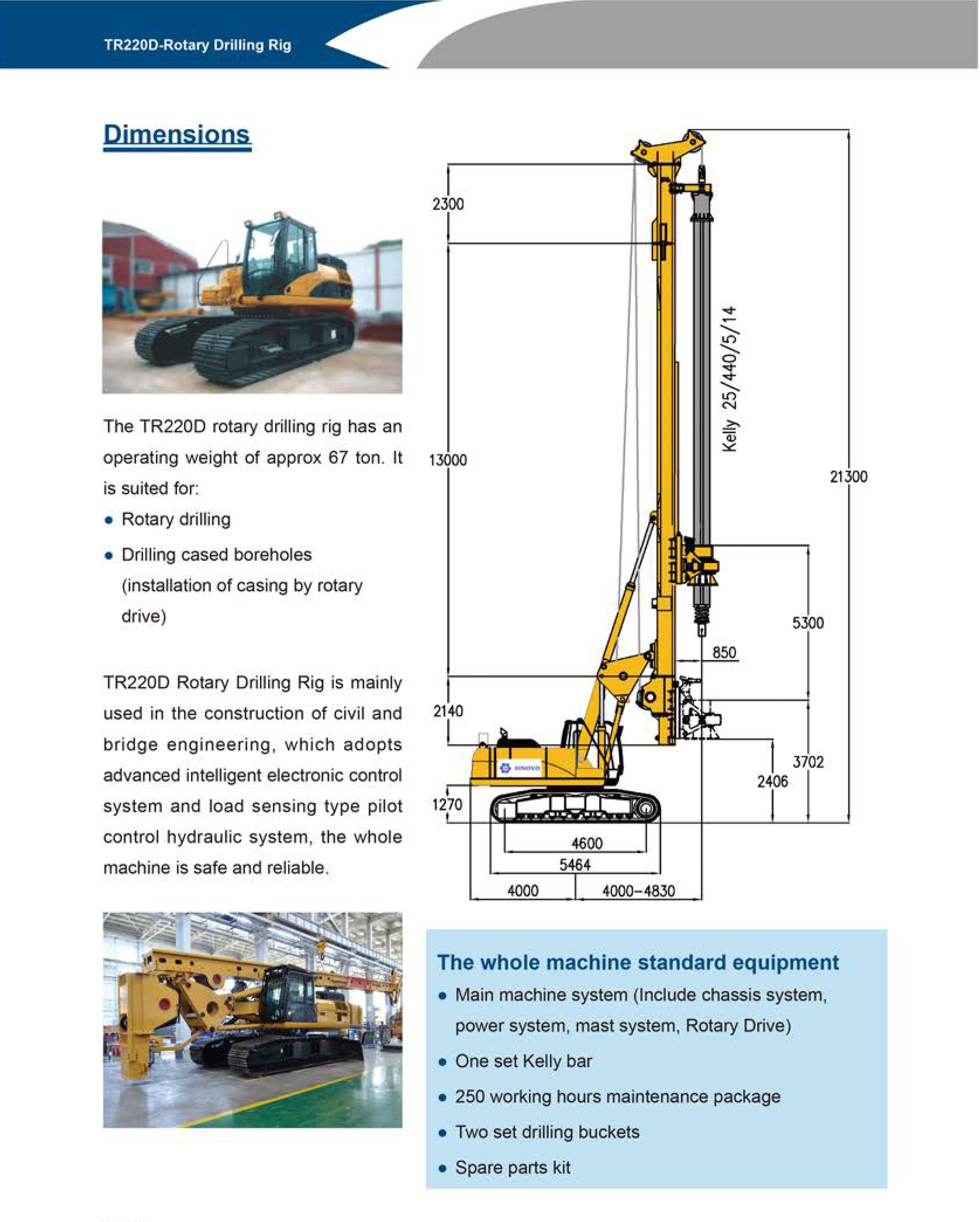 CRRC TR220D Rotary Drilling Rig Details 4