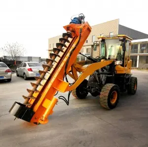 ZF40 Loader-Type Piling Machine for photovoltaic pile and utility pole installation