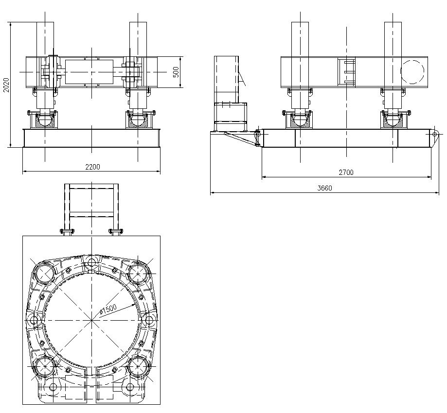 B1500 Hydraulic Casing Extractor Detail