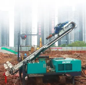 SK900 Top Drive Anchor Drilling Rig with high torque impact drilling capability