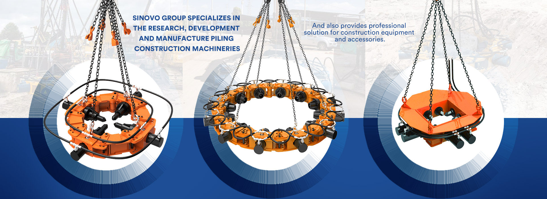 SINOVO piling machinery working on foundation project