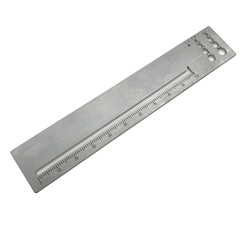 Orthopedic Measuring Ruler for Kirschner Wire Drill Screw Plate Measuring Diameter