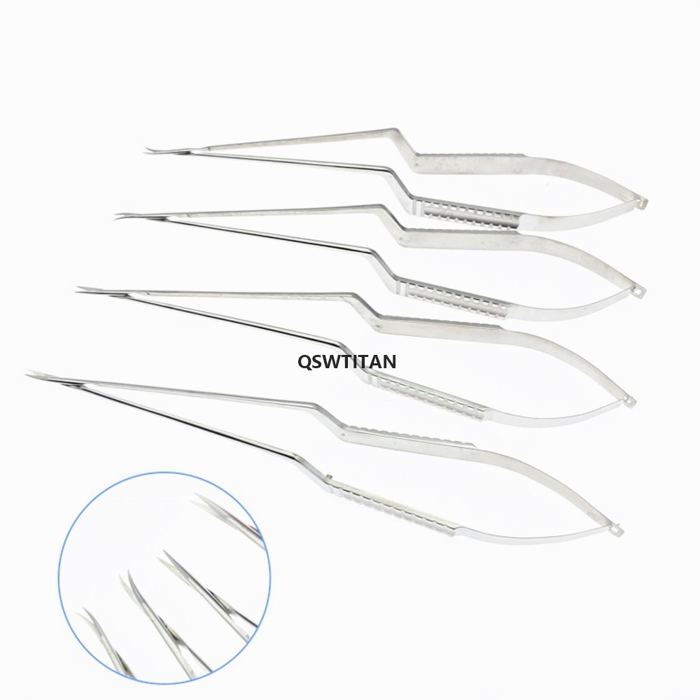 Microsurgical Scissors  Micro Scissors Shark Blade Tip Stainless Steel Micro Instruments