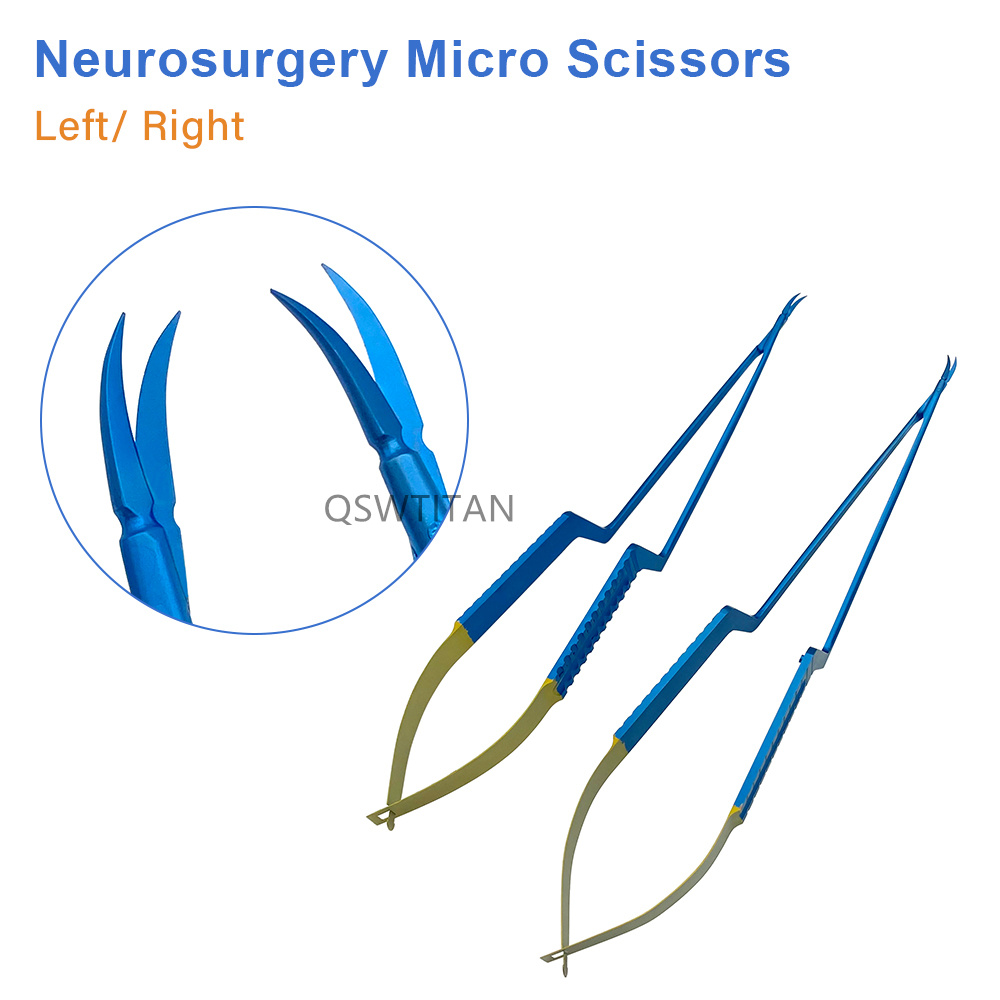 Neurosurgery Micro Scissors Shark Blade Autoclavable Microsurgical Scissors Neuromicrosurgical Instruments