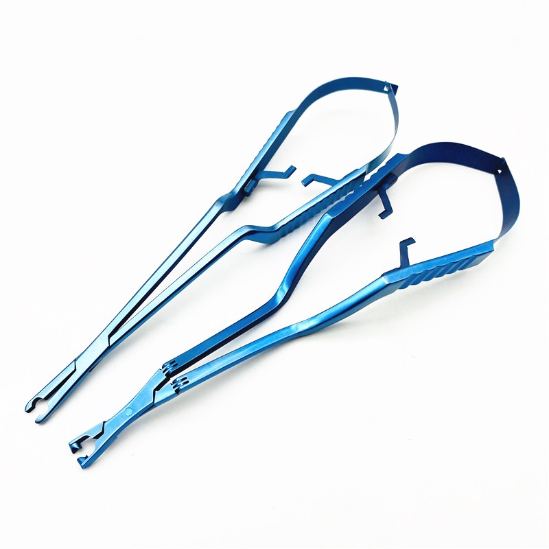 Titanium Microscopic Cerebral Artery LIU Clamp Tongs With Lock Brain Aneurysm Forceps Straight Curved Vascular Clip