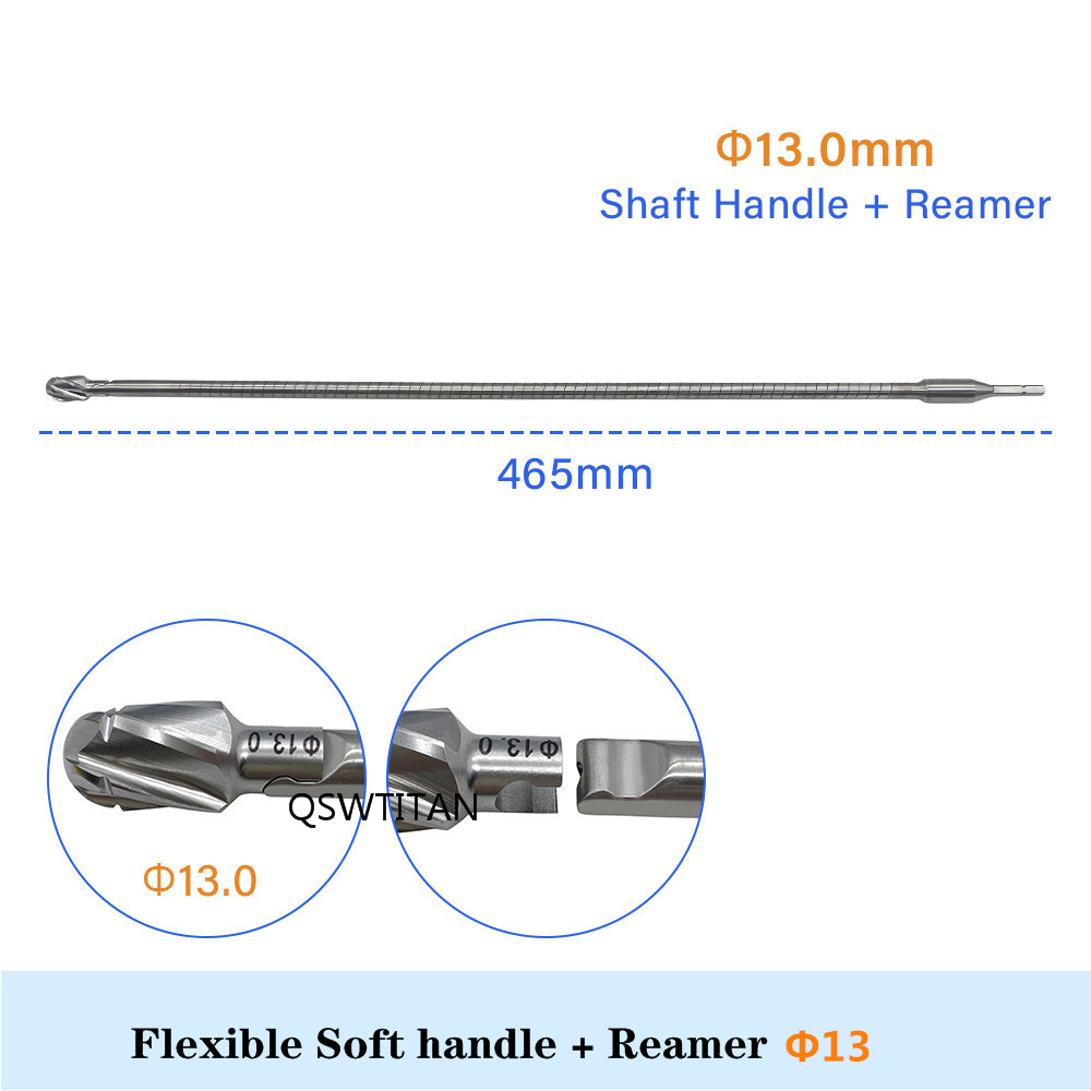 13 reamer head and flexible handle