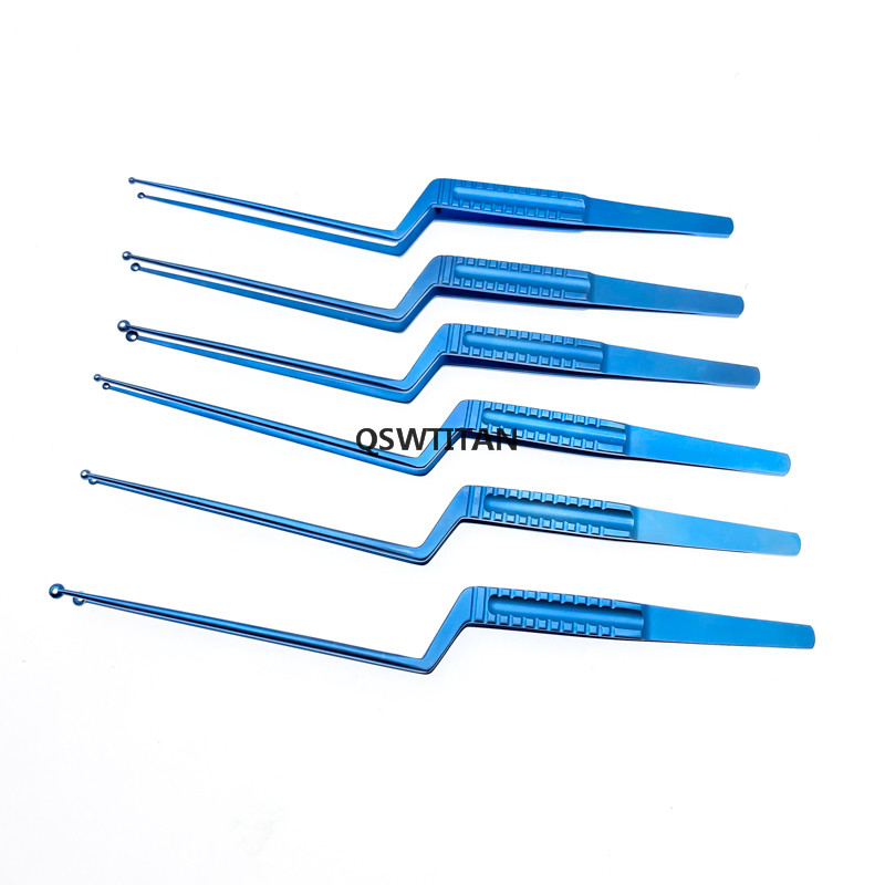 Micro Tumor Extracting Forceps Tumor Grasping Forceps Ring Head Titanium Neurosurgery Surgery Instruments