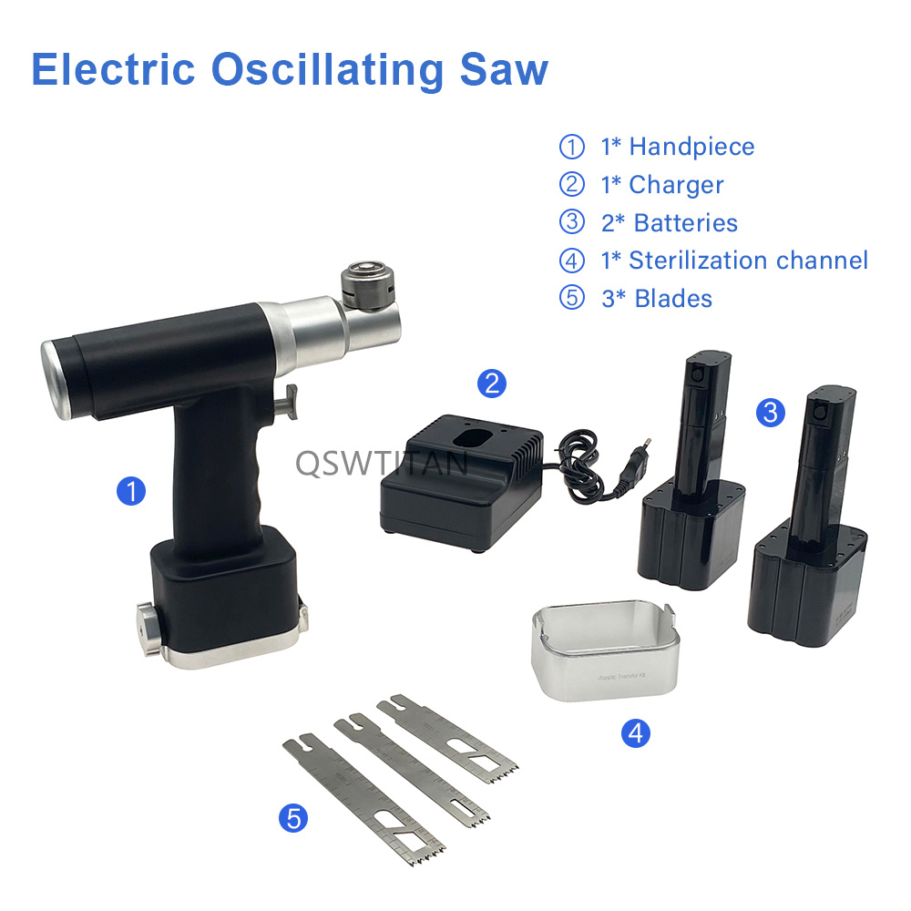 Oscillating Saw Set Electric Bone Saw Cutting Saw for Trauma Surgery Power Tools Orthopedic Instrument