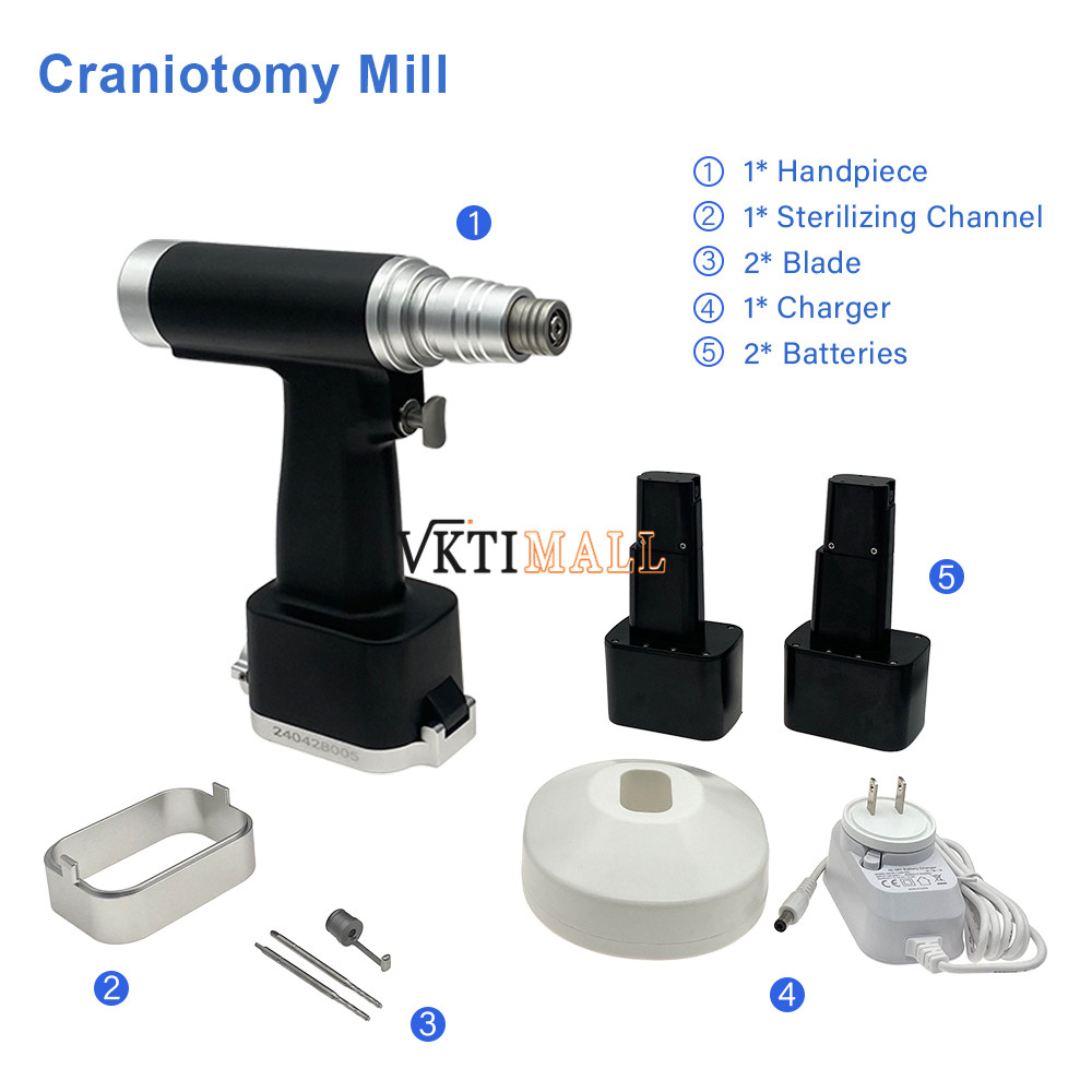 Orthopedic Cranial Mill Neurosurgery Operation Power Tool for Craniotomy Milling Cutter Surgical Instruments Pet