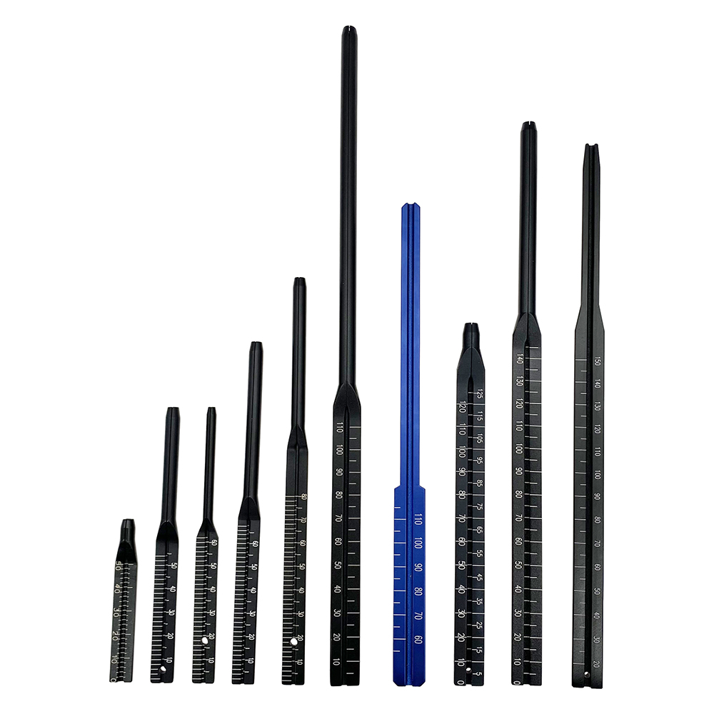 Intramedullary Nail Depth Gauge Orthopedic Measuring Ruler Pass 1.5-2.5mm Guide Pin Hollow Nail Probe 1pcs