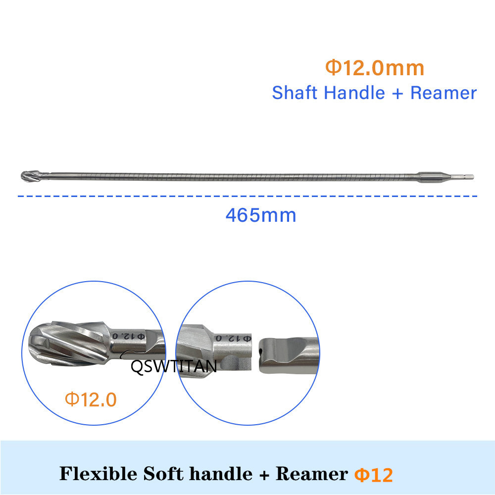 12 reamer head and flexible handle