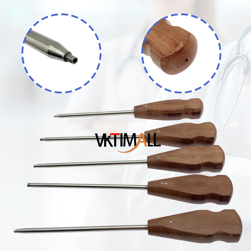 Hollow Cannulated Bone Screw Driver Hex Screwdriver Veterinary Orthopedics Instrument