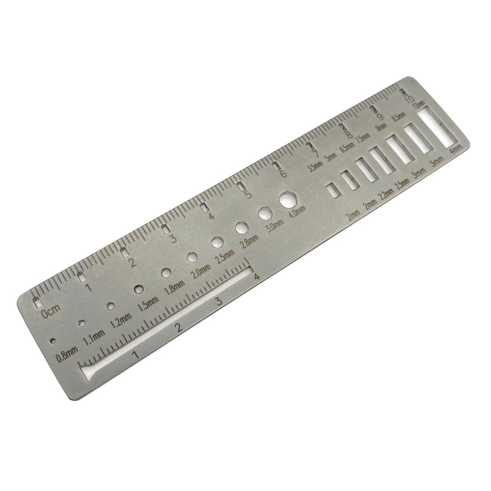 Orthopedic Measuring Ruler for Kirschner Wire Drill Screw  Plate Measuring Diameter