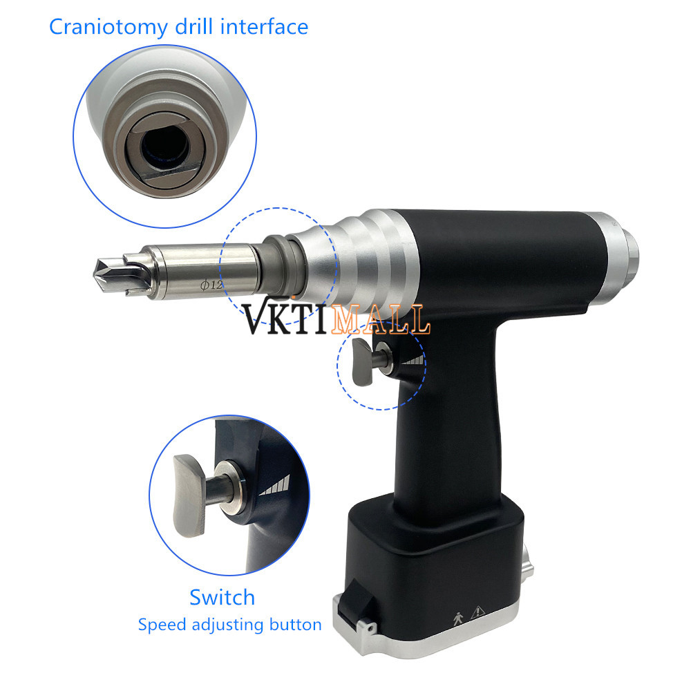 Orthopedic Cranial Drill Mill System Neurosurgery Grinding Drill Electric Skull Miller Veterinary Orthopedic Surgical Instrument