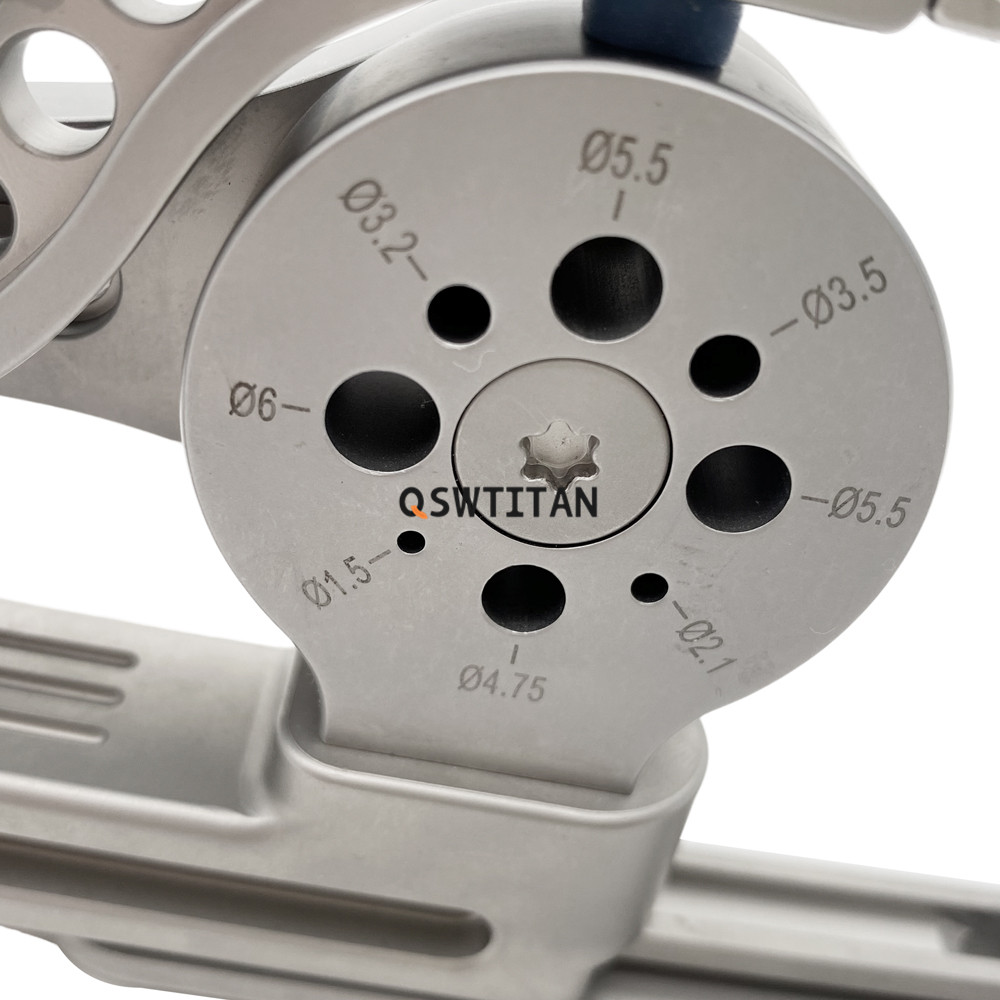 QSWTITAN Table Rod Cutter forceps 1.5 to 6.0 with rod measuring Veterinary Orthopedic Instrument Stainless Steel