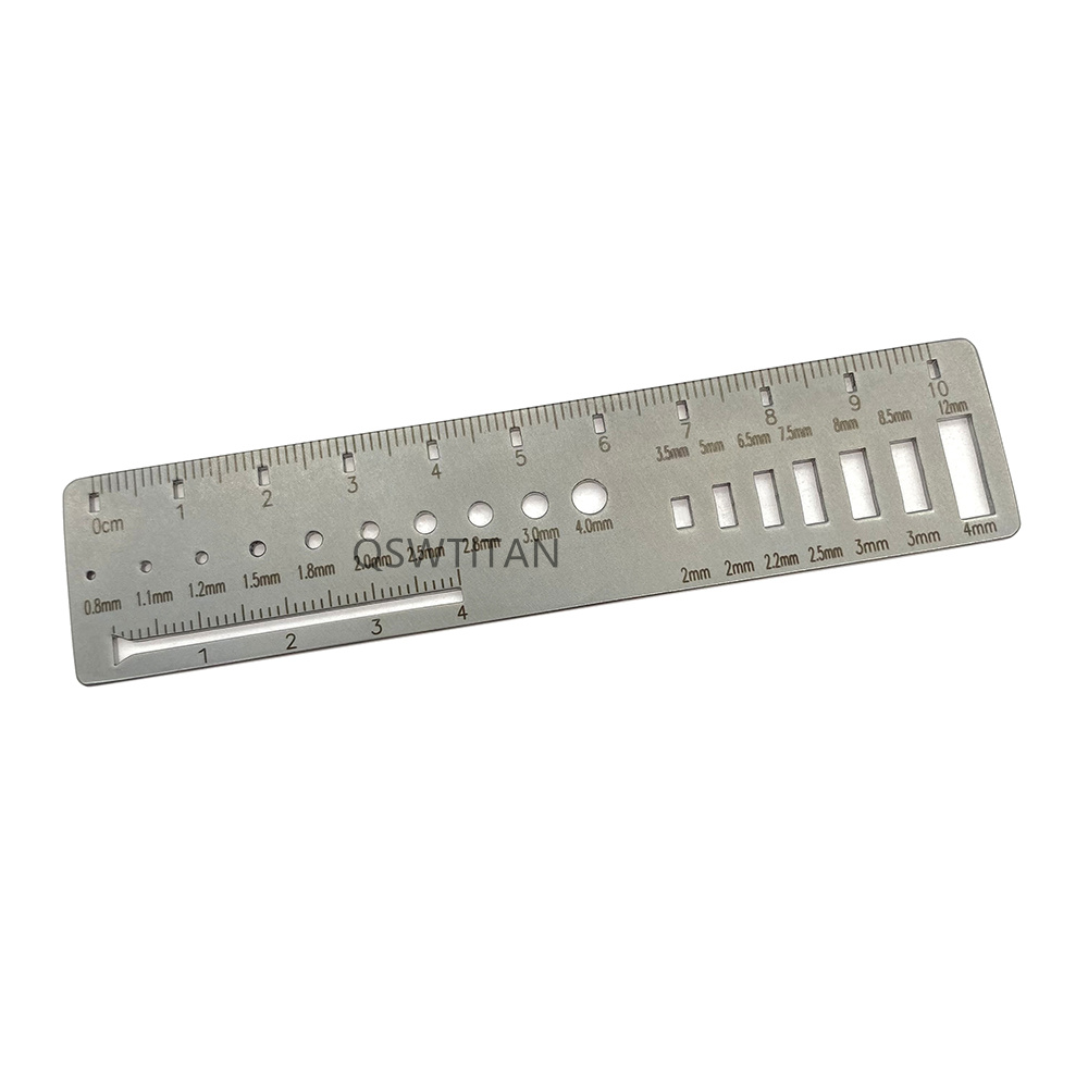 Orthopedic Measuring Ruler for Kirschner Wire Drill Screw Plate Measuring Diameter