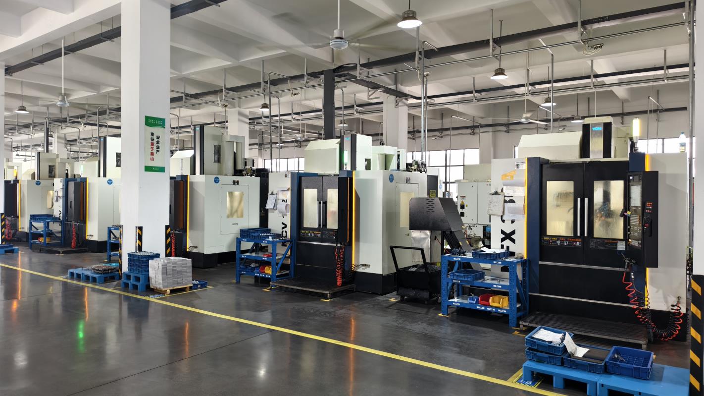 Active Production Assembly Lines showing skilled operators working on medical supports