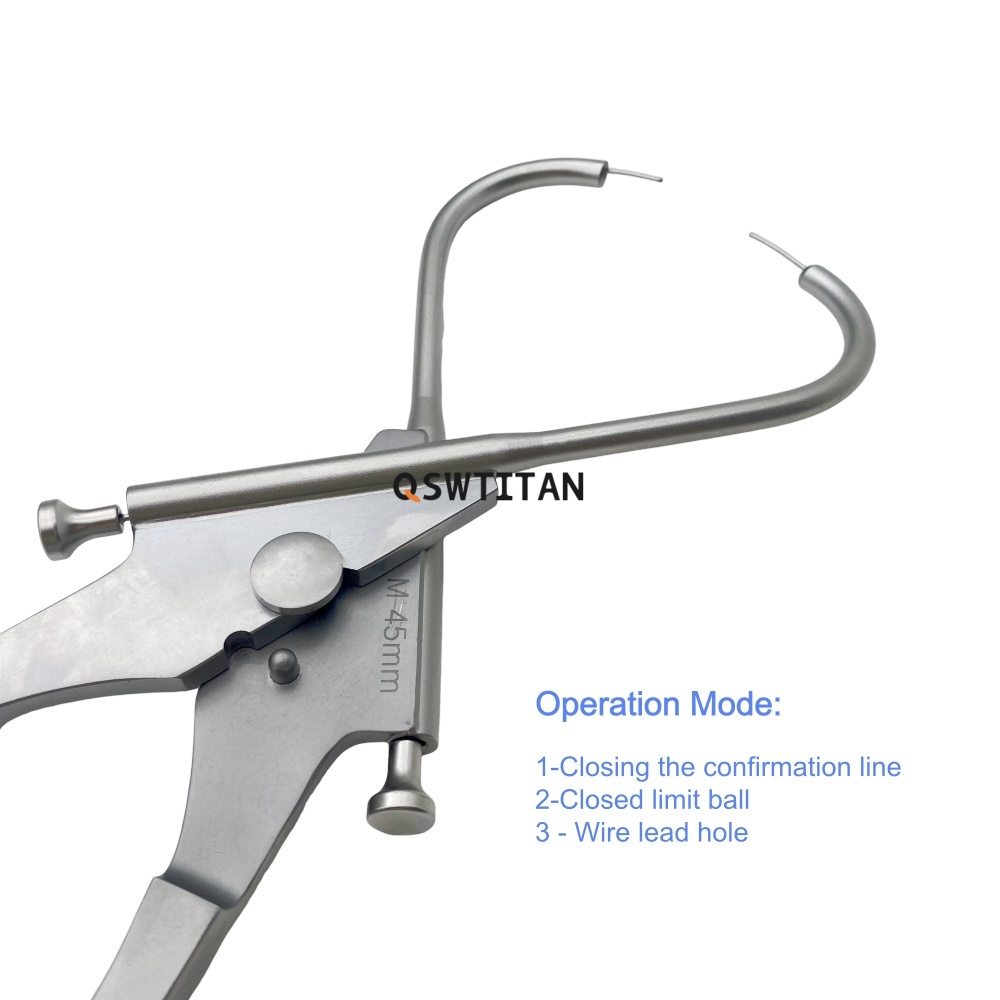 Orthopedic Surgical Instruments Wire Guide Device Wire Cerclage Forceps Bone Wire Passers