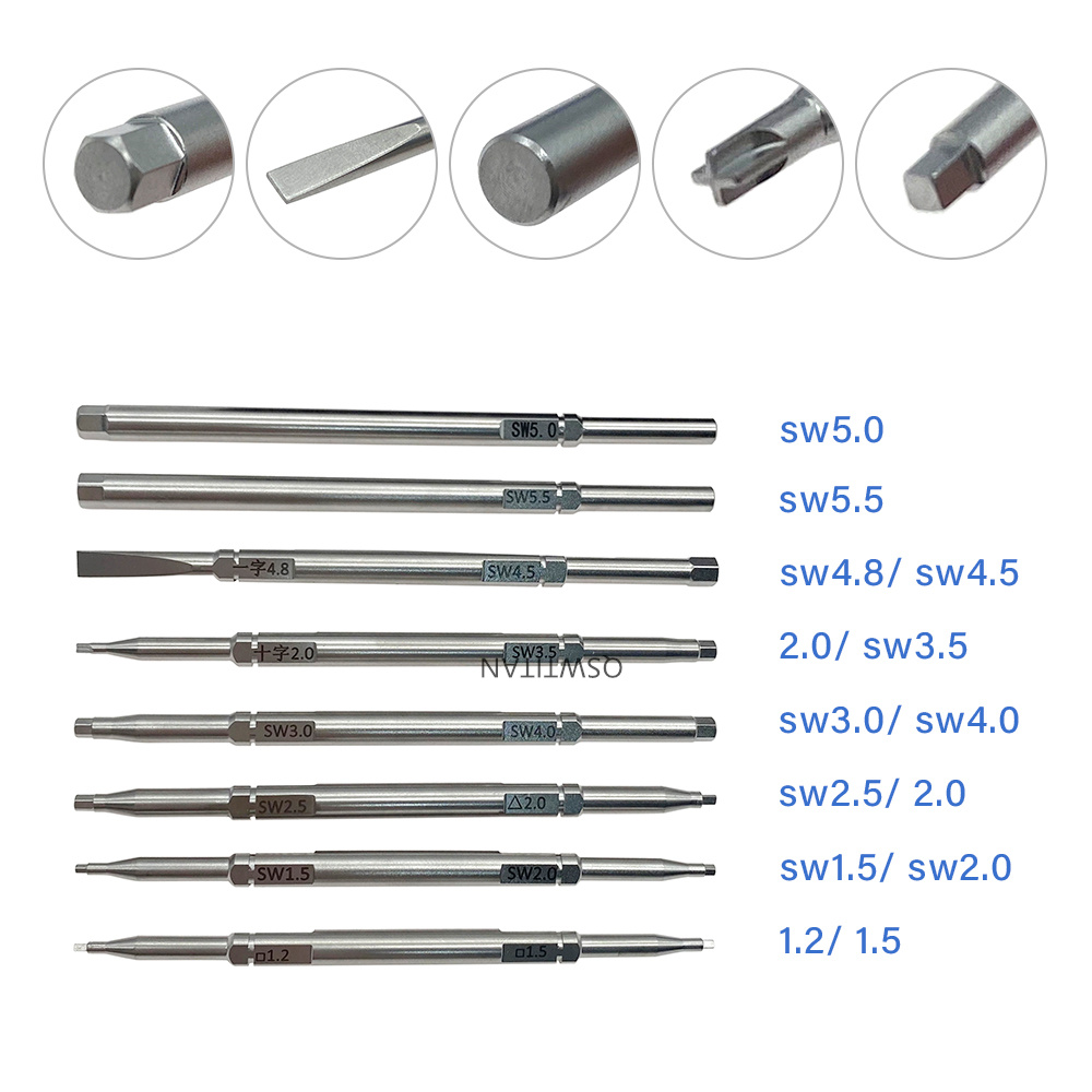 Bone Screw Drivers Star Head Screw Drivers Hex Screwdrivers Autoclavable Orthopedic Instrument