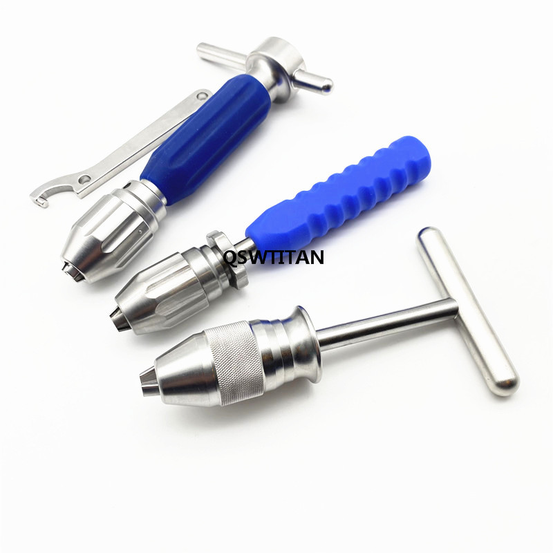 Universal Hand Drill Chuck Handle for Intramedullary Pin Insertion Intramedullary Pin Self-locking Device Veterinary Instrument