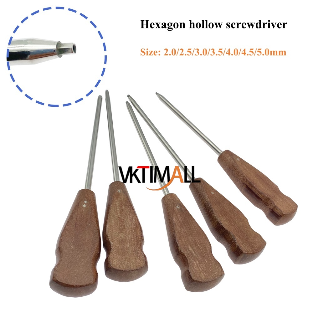 Hollow Cannulated Bone Screw Driver Hex Screwdriver Veterinary Orthopedics Instrument