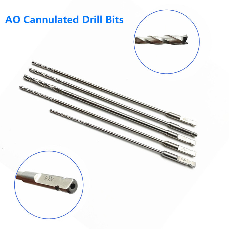 1pcs Stainless Steel AO Cannulated Drill Bits Hollow Drill Bits Autoclavable Orthopedic Instrument Detail 2