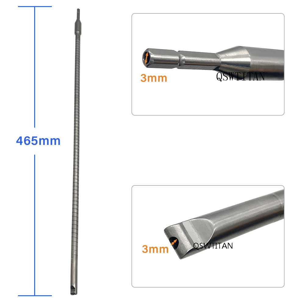 Medical Intramedullary Nail Bone Drill Stainless Stryker Detachable Reamer Stryker Body for Detachable Reamer