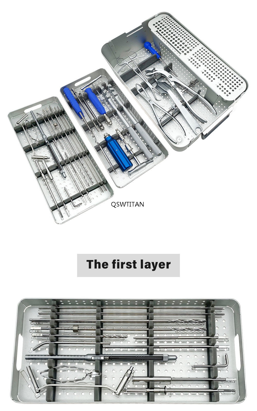 A0 Lower Limb Locking Plate Instrument Kit Orthopedic Fracture Instrument Orthopedic Surgical Instruments