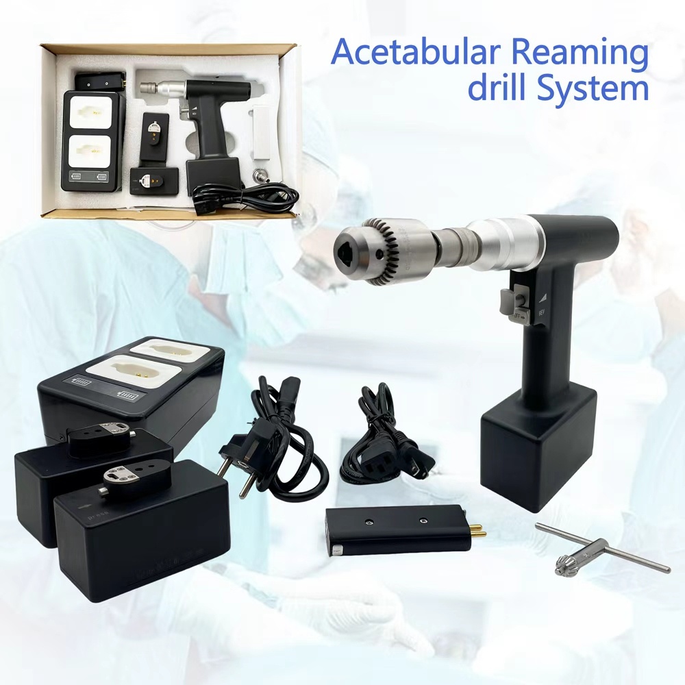 Orthopedic Power Drill Acetabular Reamer Bone Drill Reamer for Apply to Joint Operation Veterinary Tool with Lithium Battery