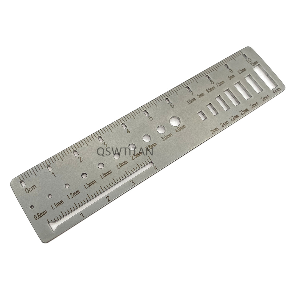 Orthopedic Measuring Ruler for Kirschner Wire Drill Screw Plate Measuring Diameter