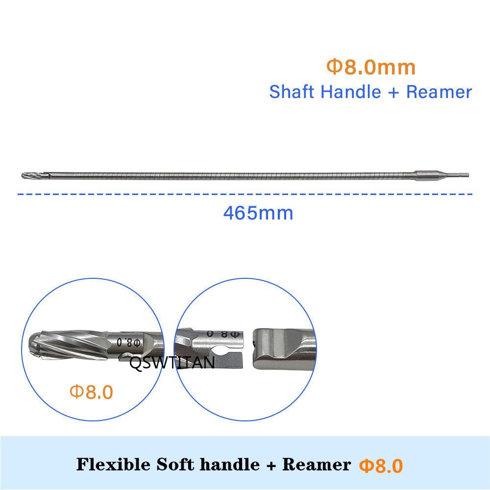 8 reamer head and flexible handle