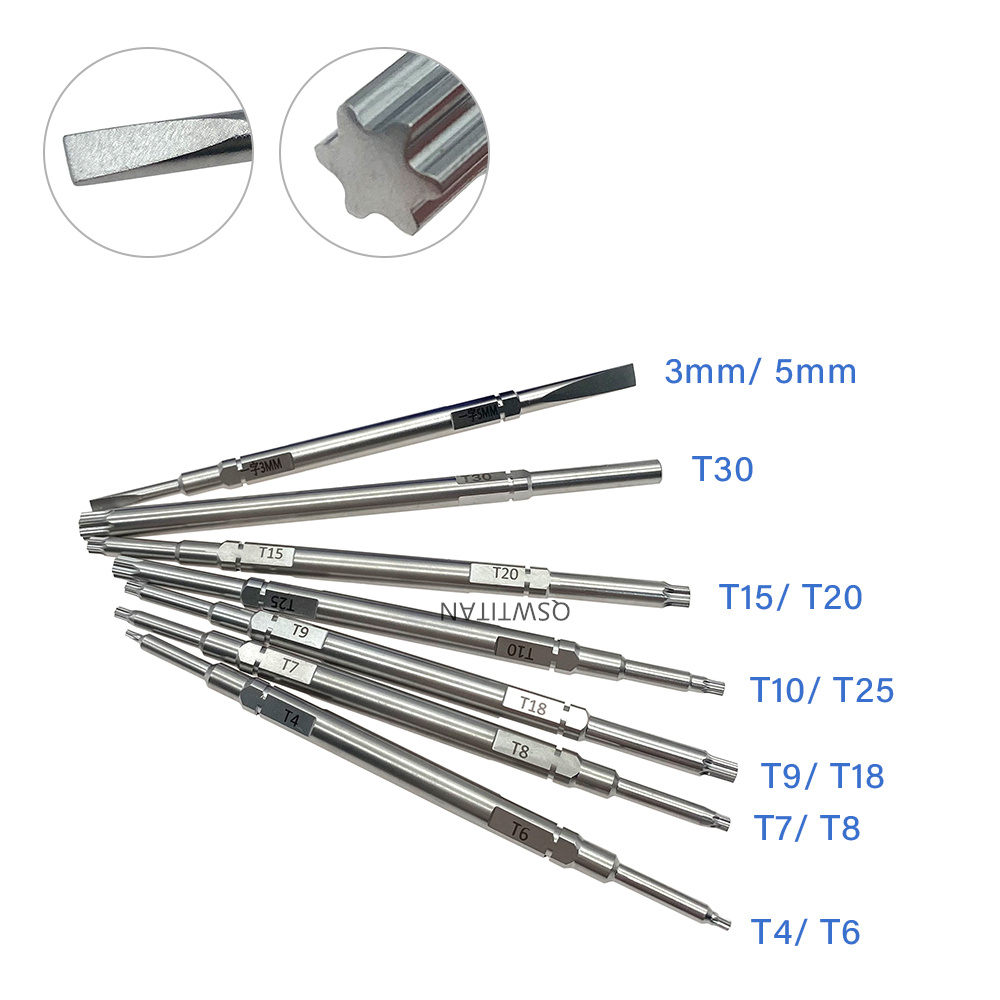 Bone Screw Drivers Star Head Screw Drivers Hex Screwdrivers Autoclavable Orthopedic Instrument
