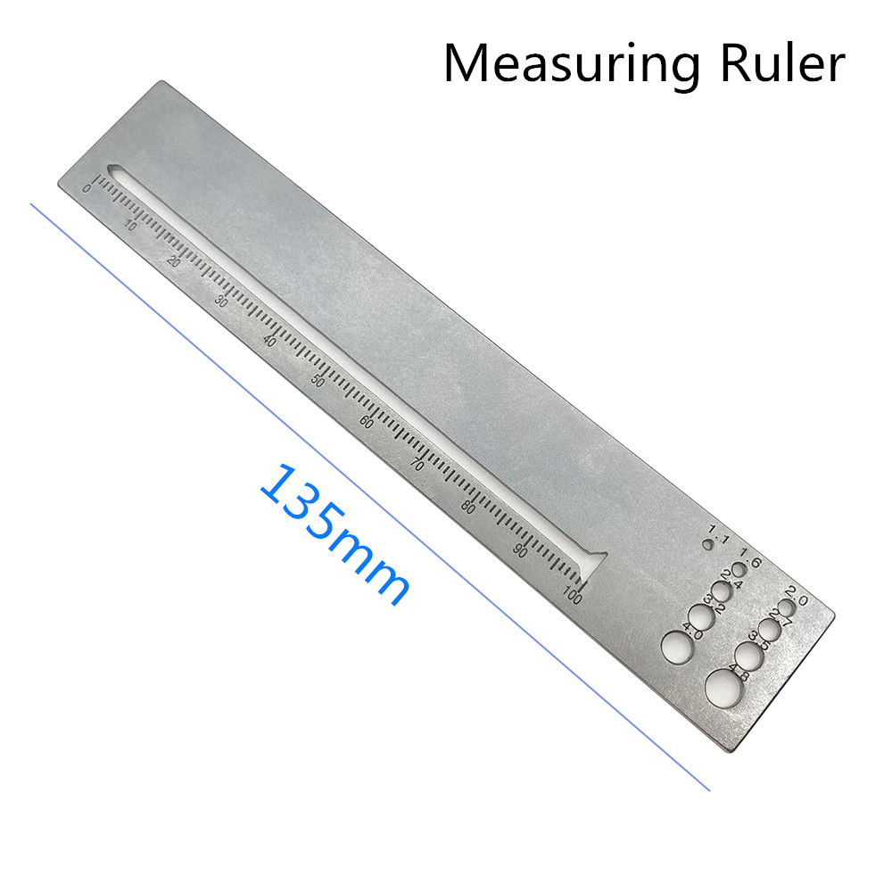 Orthopedic Measuring Ruler for Kirschner Wire Drill Screw Plate Measuring Diameter