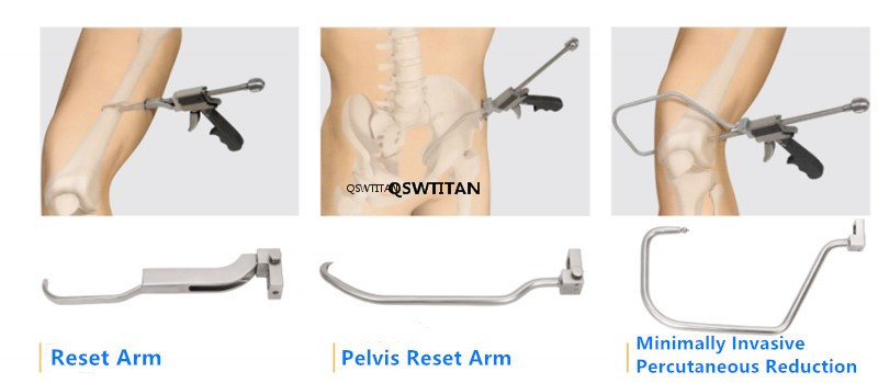 1 Set Orthopedic Collinear Reduction Clamp for Trauma Plate Instrument Fracture Recovery Surgical Instrument Set